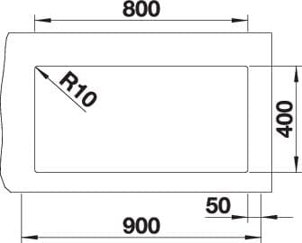 BLANCO SUBLINE 800-U